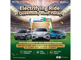 Electrifying ride at Queensbay Mall, Penang, from May 8th to May 12th!